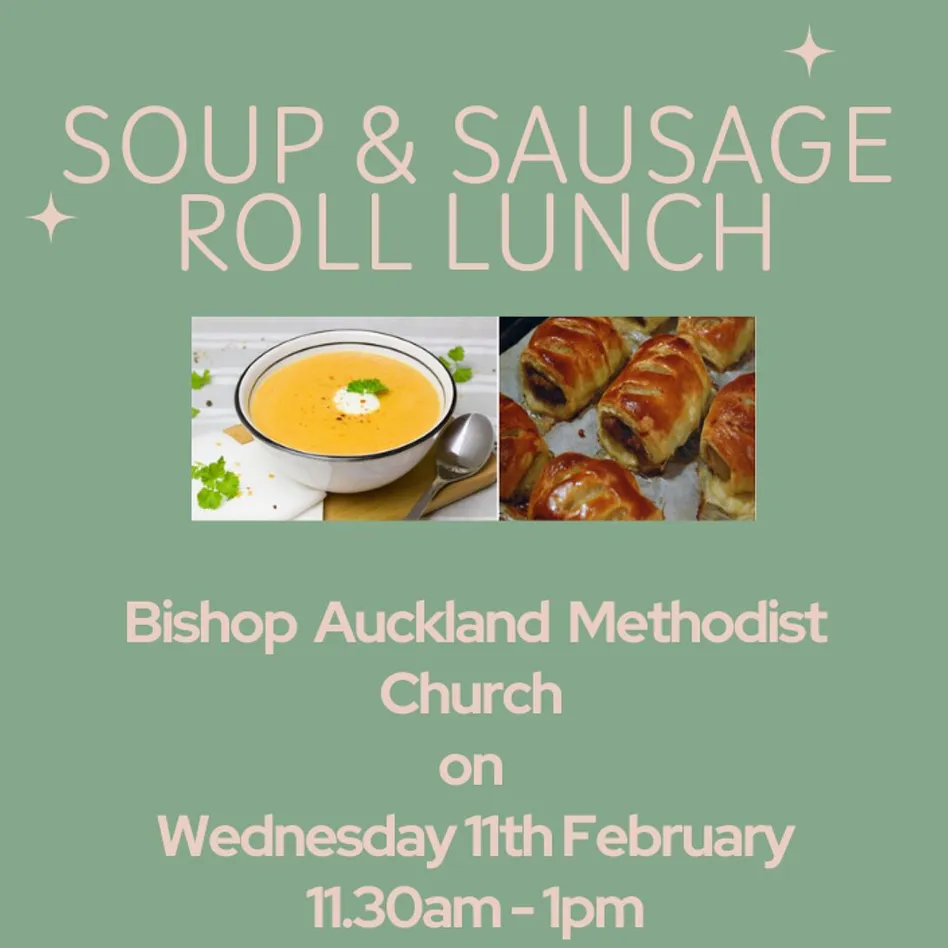 Soup & Sausage Roll Lunch BAMC 11.02.2026 1.30pm