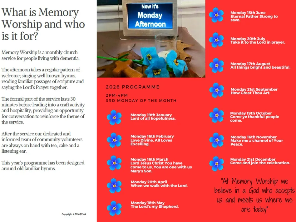 Wesley Memory Worship 2026 Programme