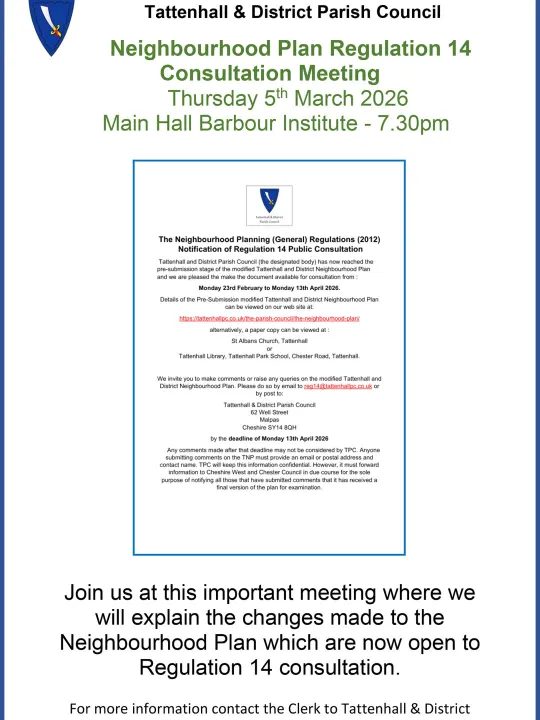 Tattenhall Online – Planning-March-14-Poster