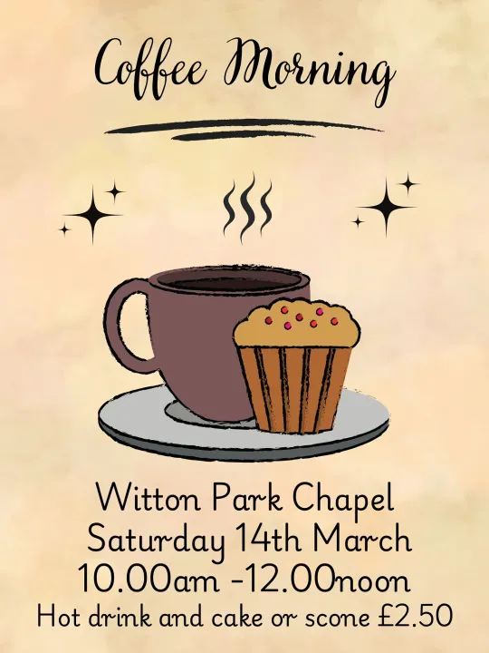 Coffee Morning Witton Park 14.03.2026