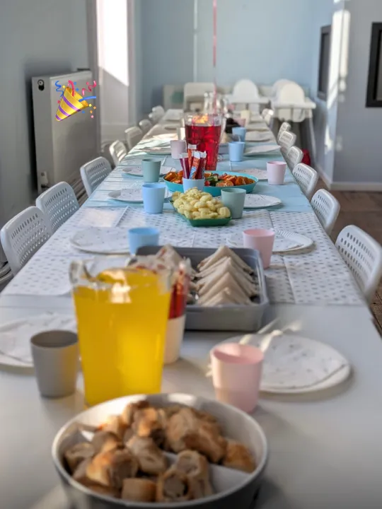 Birthday Party Table Setup