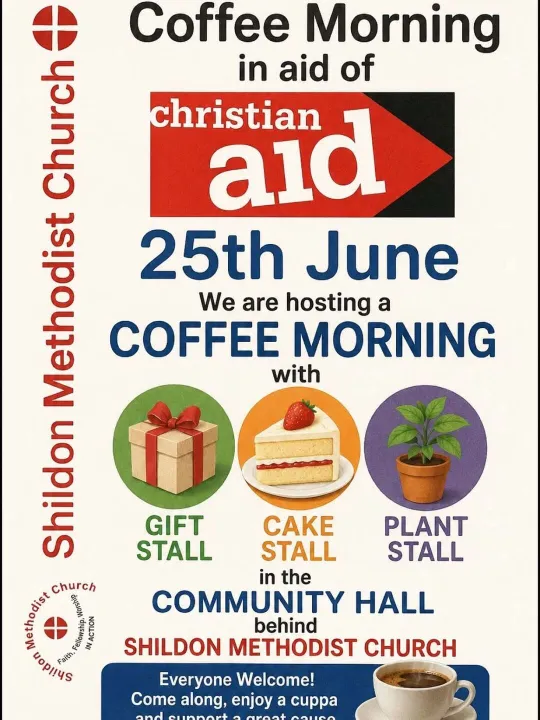 Shildon Christian Aid Coffee Morning 25.06.2026