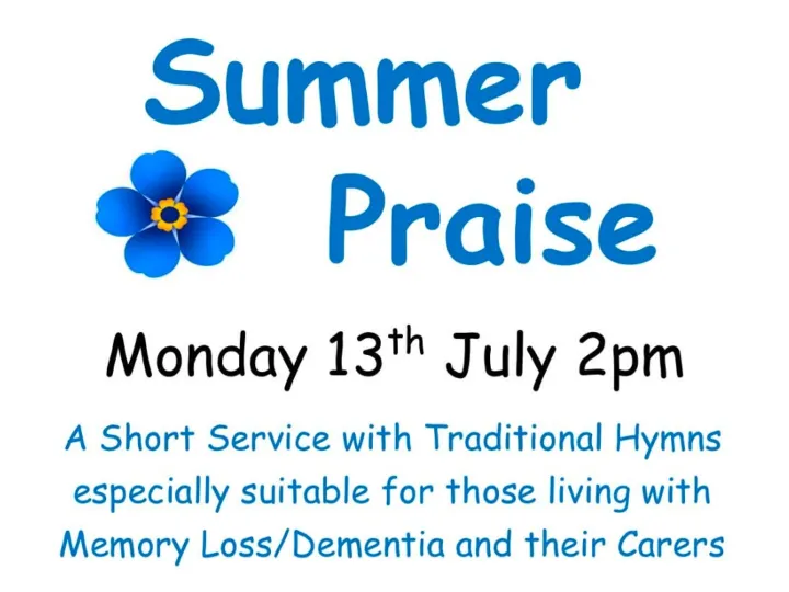 Frodsham Summer Praise 13th July