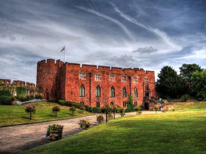 Shrewsbury Castle in red sandstone, Shrewsbury, Shropshire