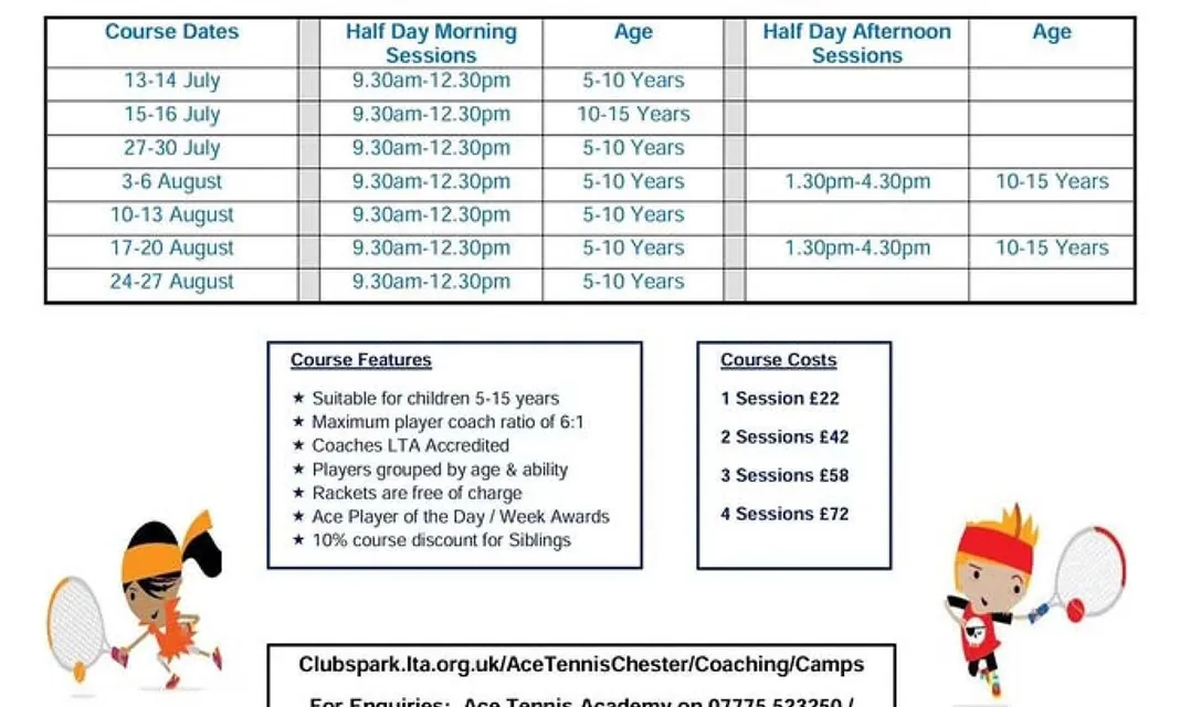 Junior Tennis Summer Camp 2026