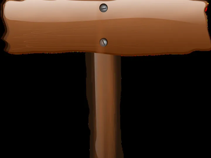 Sign, signpost, wooden sign, blank sign, cut out