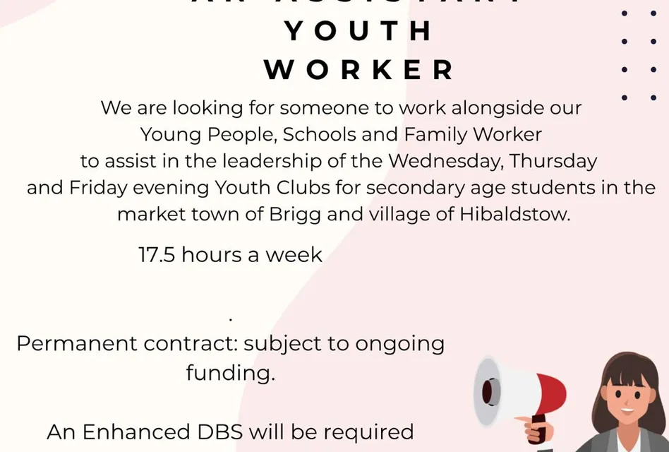 Assistant Youth Worker Advert 2026