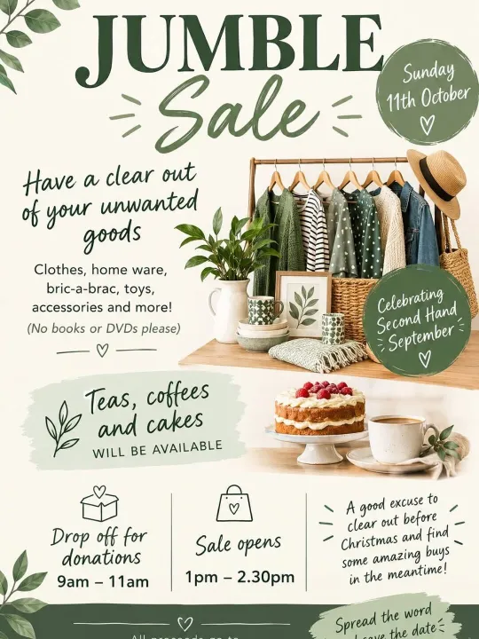 Jumble Sale October 11th