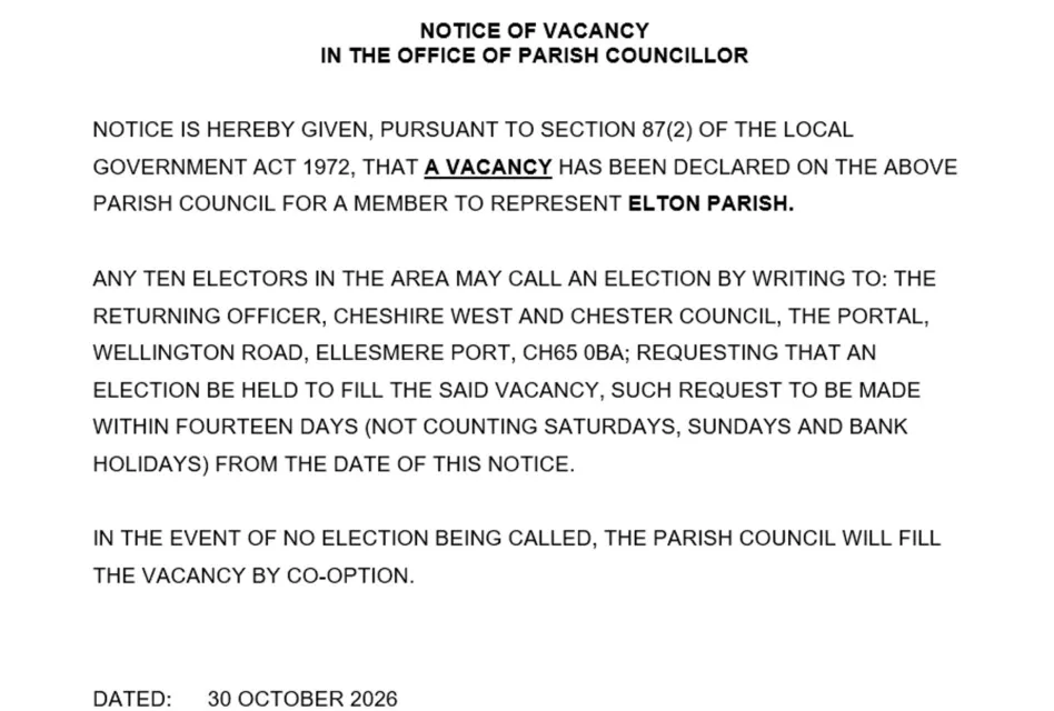 Casual Vacancy Oct 2026