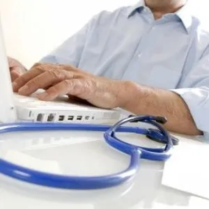 Doctor at Computer