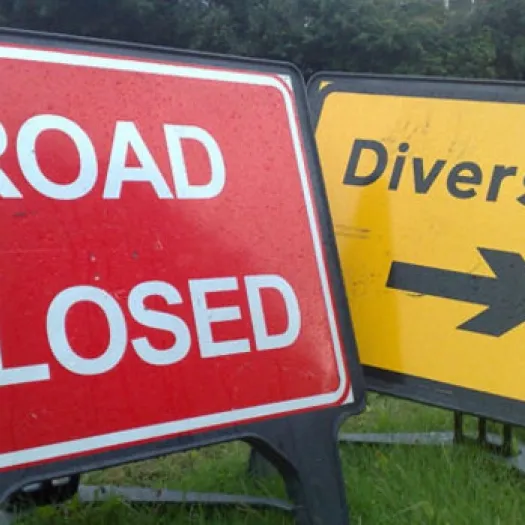 Road Closed Sign