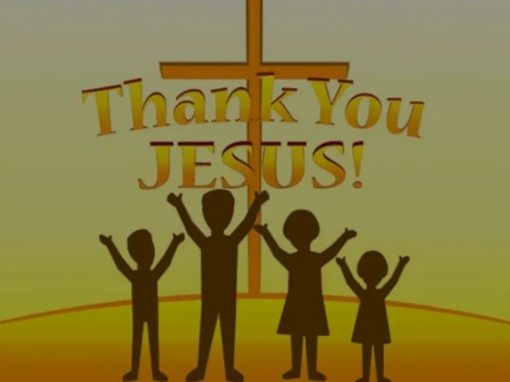 Thank you Jesus
