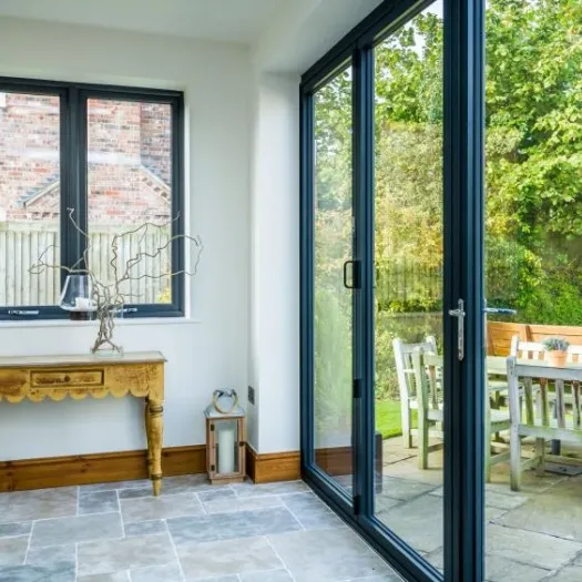 Aluminium bifold patio doors