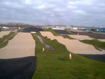Rhyl Marsh Tracks BMX end view
