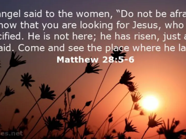 He is risen