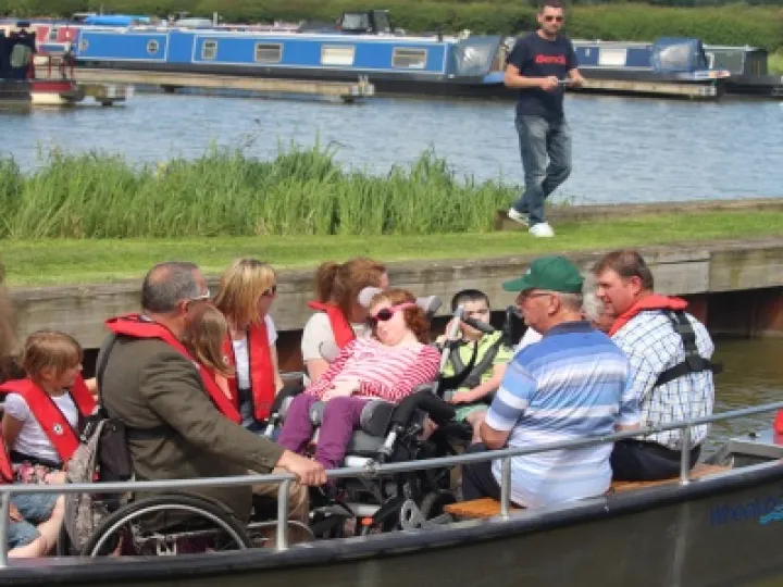 Inaugural trip of Wheelyboat