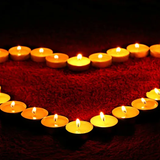 candle heart