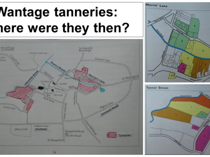 14 Wantage tanneries map