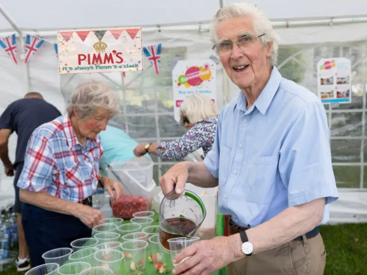 PIMMs Tent Pic