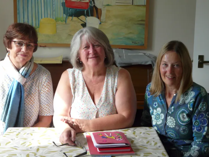 Newly trained BRC Butty Van Chaplains (l-r) Janet