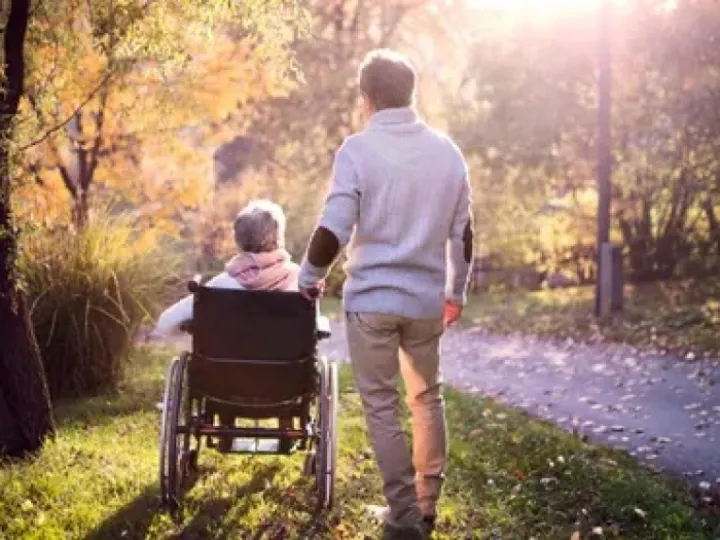 Carer in Woodland