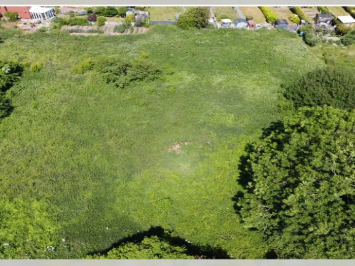 Aerial view east