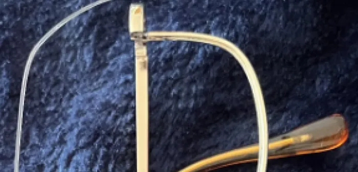 Broken metal eyewear frame