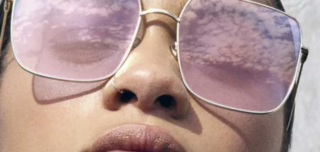 Woman wearing Dior sunglasses
