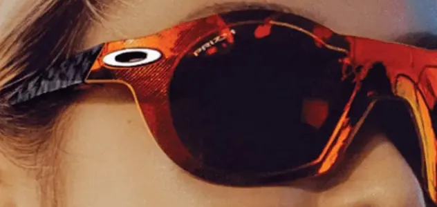 Woman wearing Oakley sunglasses