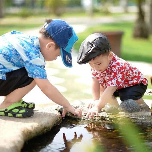 People, little boys, park