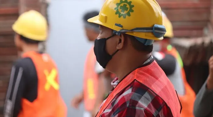 Men, construction worker, safety