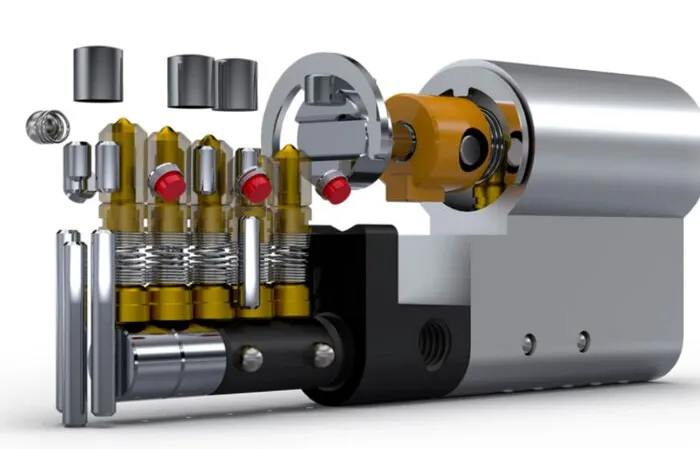 Comp Door lock mechanism
