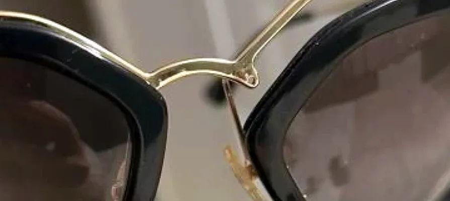 Broken spectacle frames