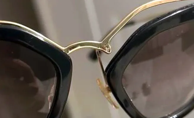 Broken spectacle frames