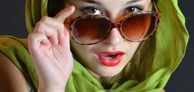 Sunglasses, cloth, face