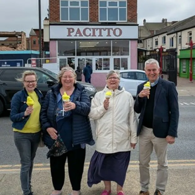 P and Vp Visit May 2025 Redcar Ice Creams