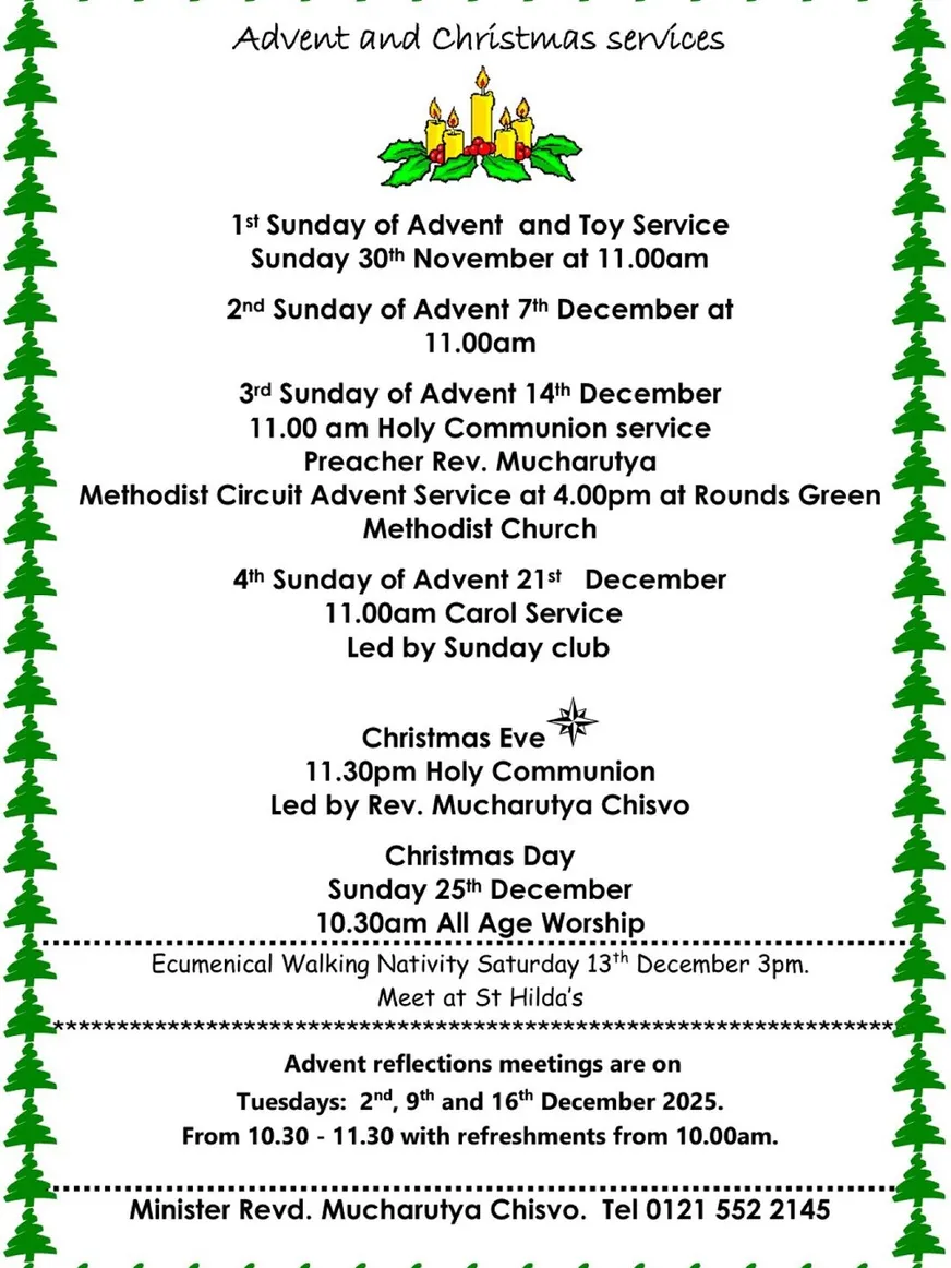 Advent & Christmas Services 2025