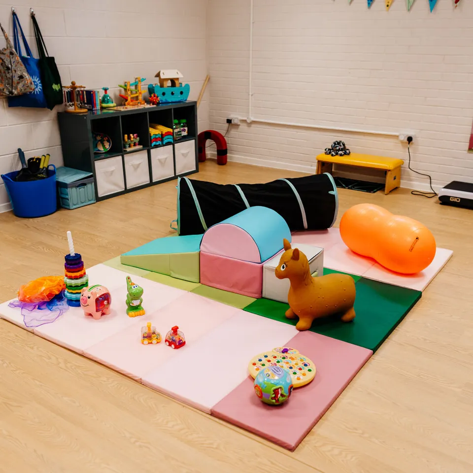 Mats and Toys On Floor