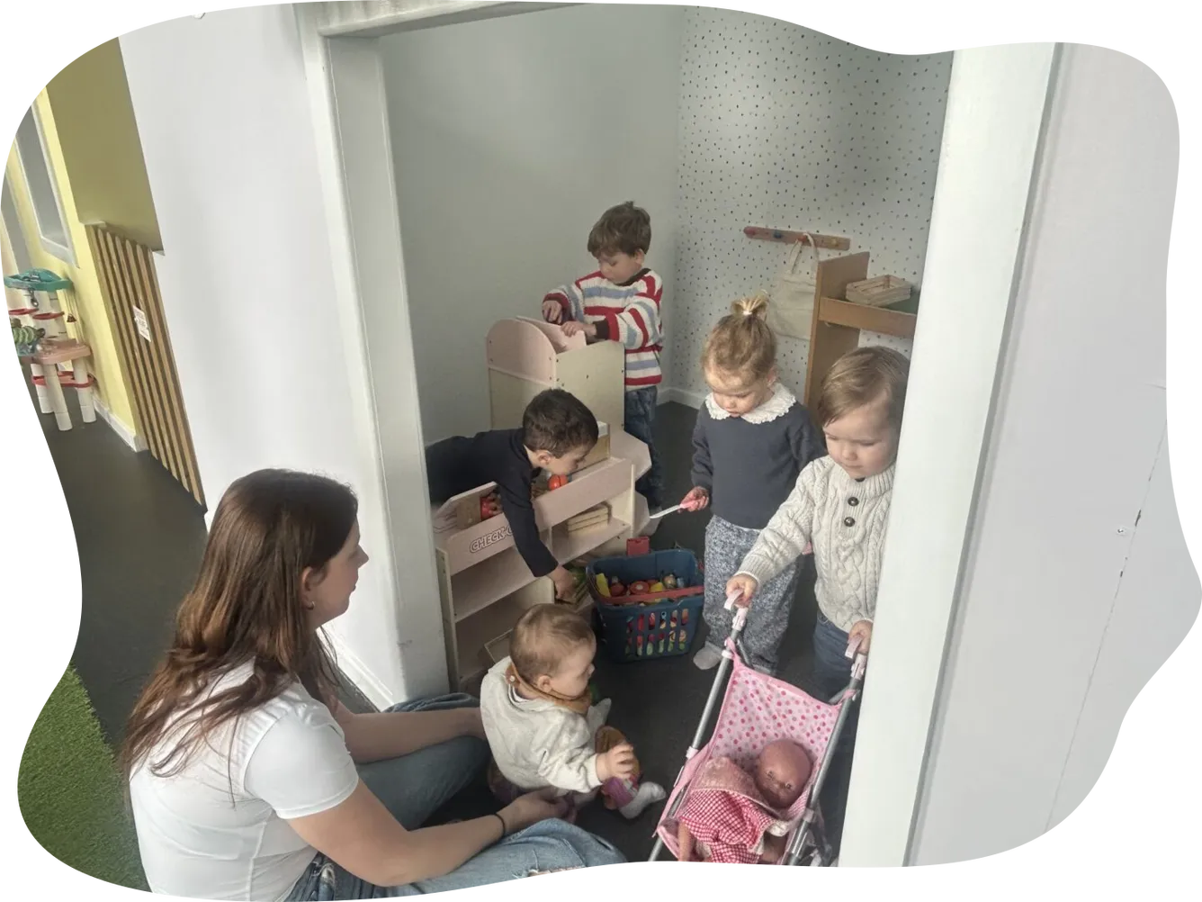 Children Playing Together Indoors