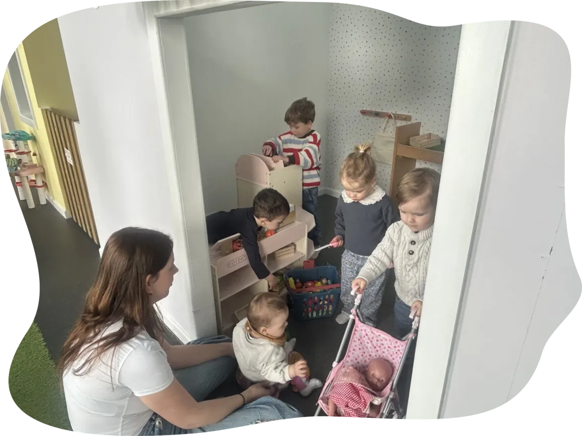 Children Playing Together Indoors