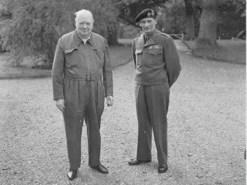 Winston Churchill and Montgomery
