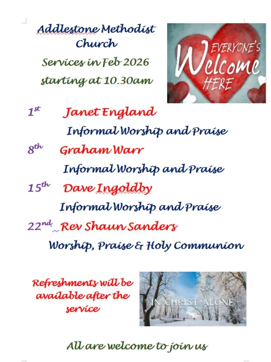 Feb 2026 Sunday Services