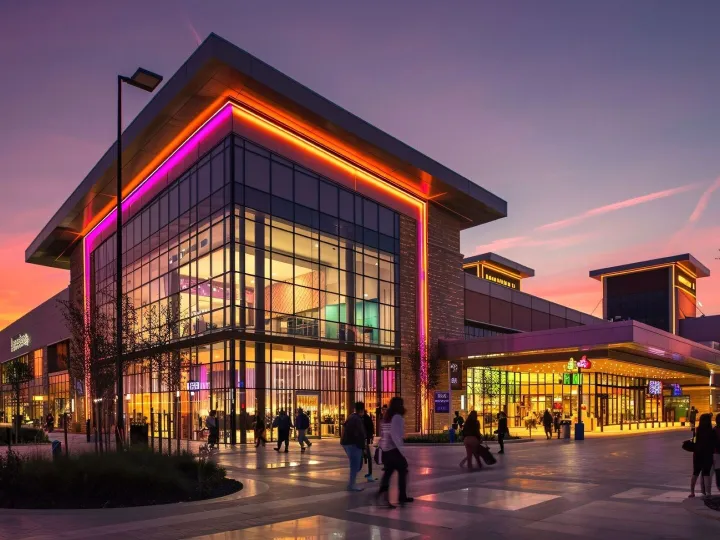 Mall of america scenes in cinematic style