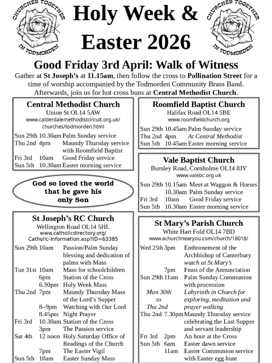 Ctt Holy Week and Easter Services 2026 Poster