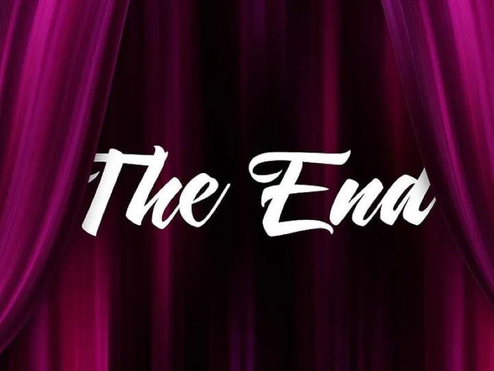 The end, curtain, purple, close, guy, theatre