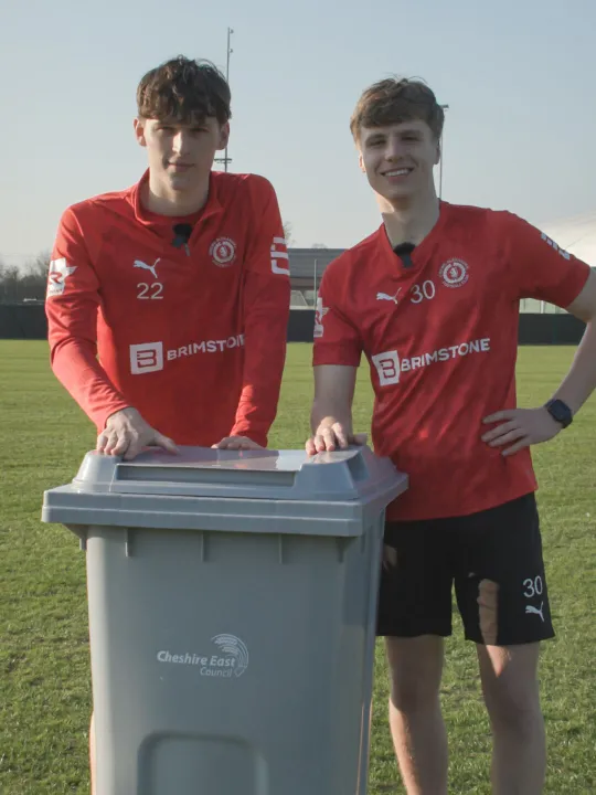 Crewe Alexandra Fc Players Phil Croker and Stan Da