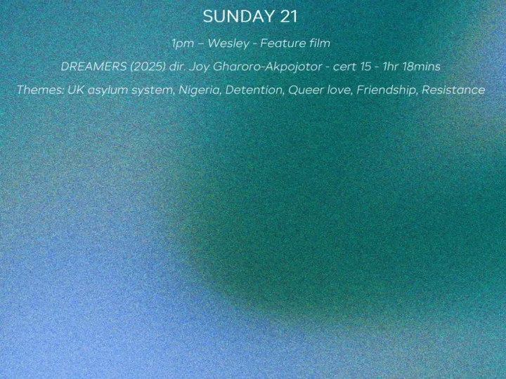 Sun 21st Film Showing Times