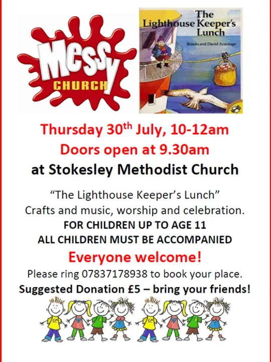 Messy Church Poster &ndash;  30th July 2026
