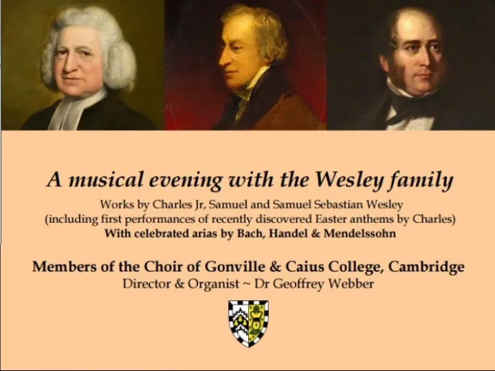 Evening with the Wesleys