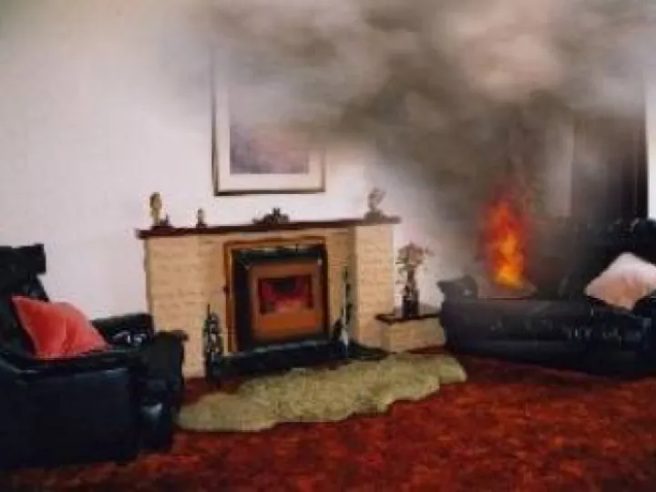 fire in the home